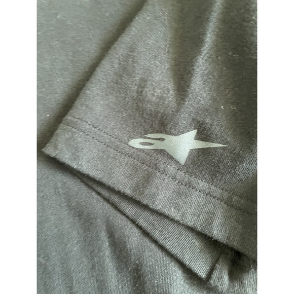 Alpinestars Sportswear RPM Short Sleeve Polo Shirt Black Moto Logo Small JBHS - Picture 5 of 11